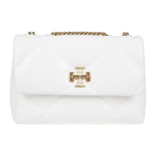 Tory Burch Diamant Quilt Axelväska White, Dam