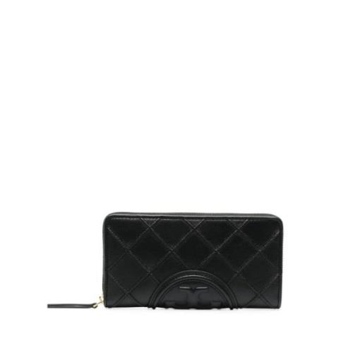 Tory Burch Elegant Svart Dragkedja Plånbok Black, Dam