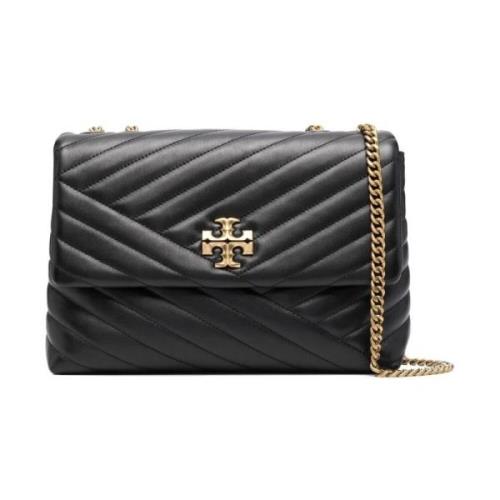 Tory Burch Chevron Axelväska Svart Casual Black, Dam