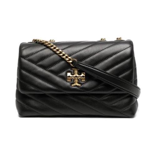 Tory Burch Svart Chevron Axelväska Black, Dam