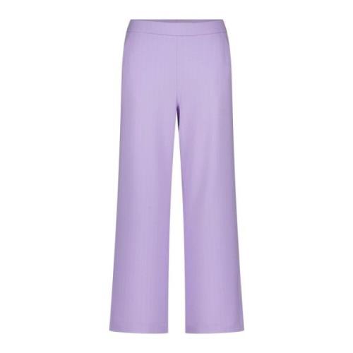 Raffaello Rossi Wide Trousers Purple, Dam