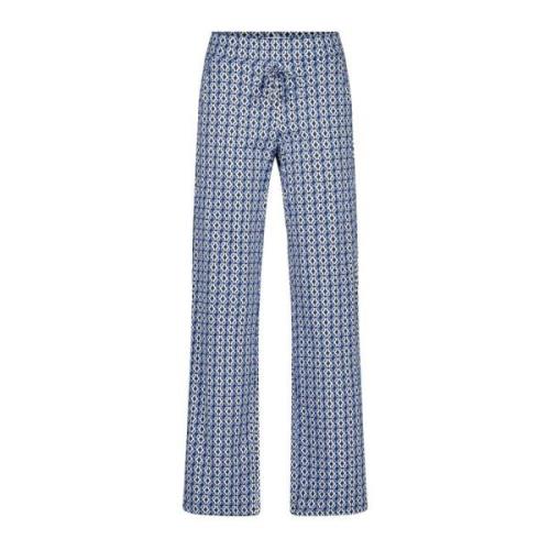 Raffaello Rossi Wide Trousers Blue, Dam