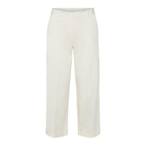 LauRie Cropped Trousers White, Dam