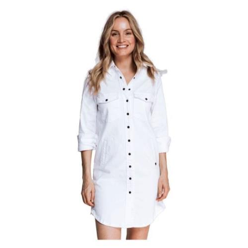 Zhrill Jeans Dress Tyrana White White, Dam