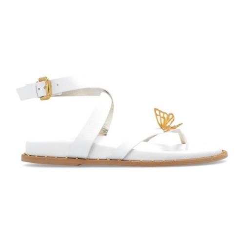 Sophia Webster Mariposa lädersandaler White, Dam