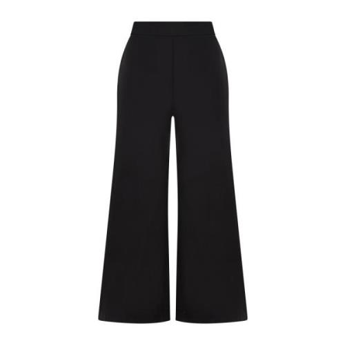 Maliparmi Wide Trousers Black, Dam