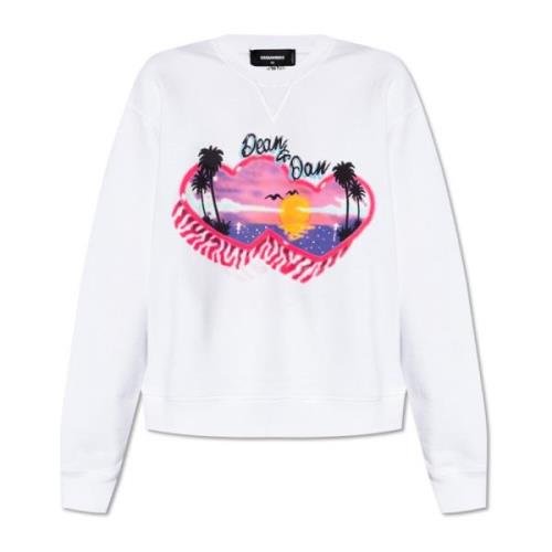 Dsquared2 Oversize sweatshirt White, Dam