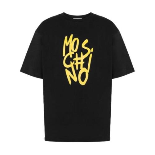 Moschino T-Shirts Black, Herr