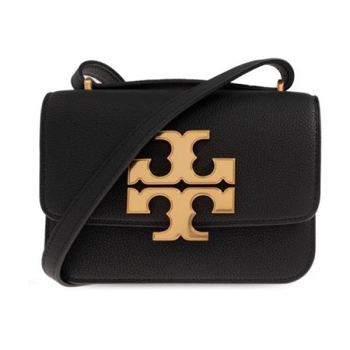 Tory Burch Liten läder axelväska Black, Dam