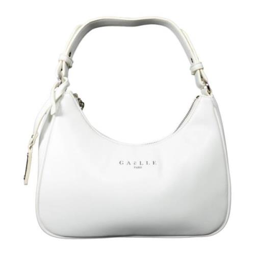 Gaëlle Paris Vit Slät Ekoläder Hobo Väska White, Dam