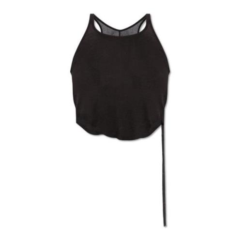 Rick Owens Basic Tank Cropped top Black, Dam