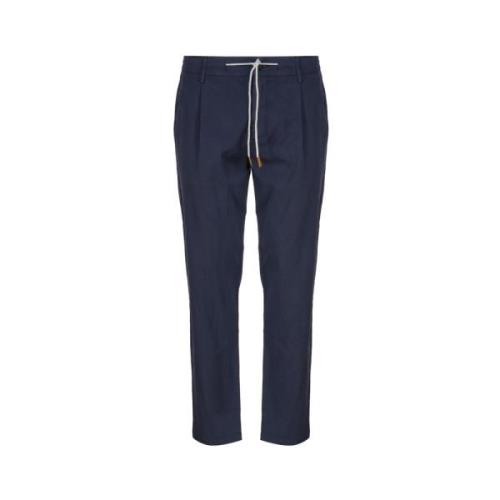 Eleventy Slim-fit Trousers Blue, Herr