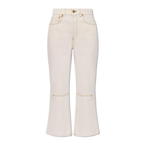 Jacquemus Kick flare jeans White, Dam