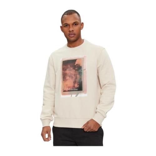 Calvin Klein Sweatshirts Beige, Herr