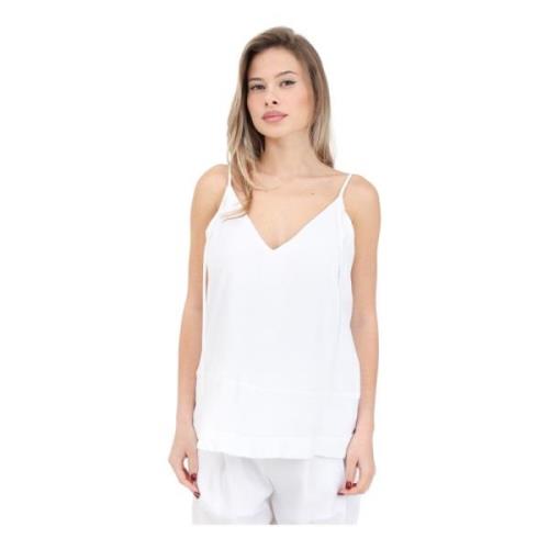 Armani Exchange Ärmlös topp White, Dam