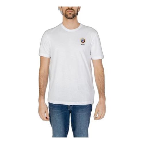 Blauer T-Shirts White, Herr