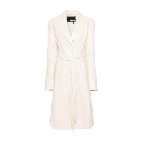 Rotate Birger Christensen Belted Coats White, Dam