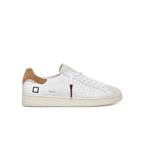 D.a.t.e. Vit Läder Låg Topp Sneaker White, Herr