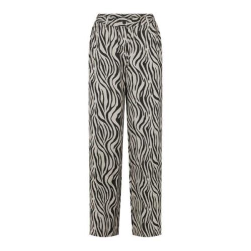 LauRie Wide Trousers Multicolor, Dam