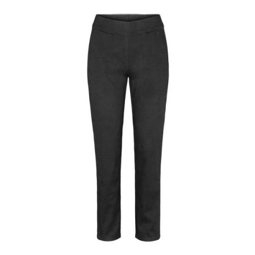 LauRie Slim-fit Trousers Black, Dam