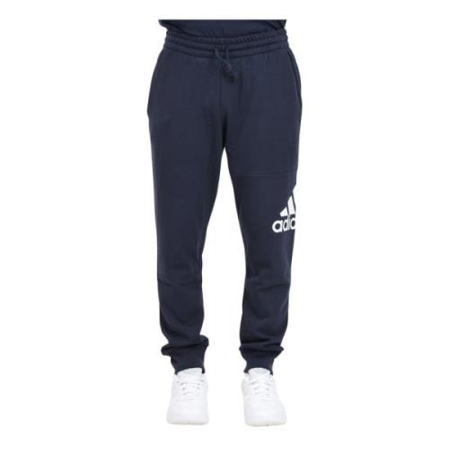 Adidas Blå Essentials French Terry Byxor Blue, Herr