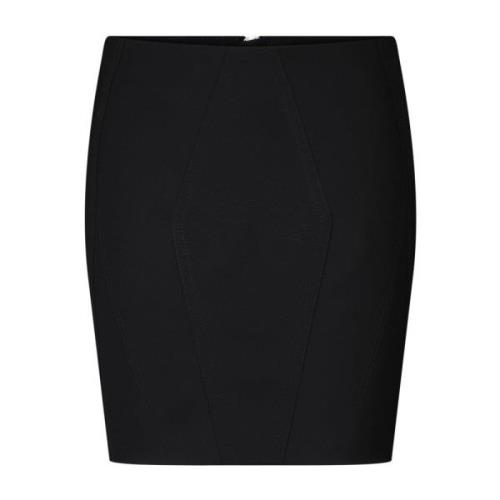 Hugo Boss Svart Sydd Minikjol Black, Dam