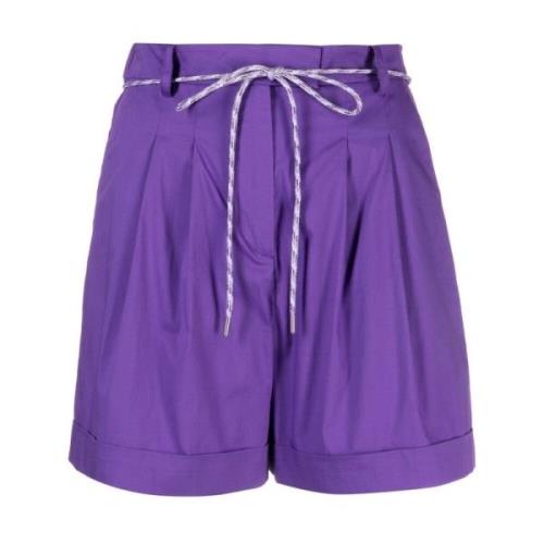 Patrizia Pepe Violet Korta Shorts för Kvinnor Purple, Dam
