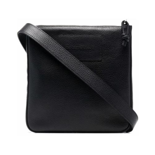 Emporio Armani Messenger Bags Black, Herr