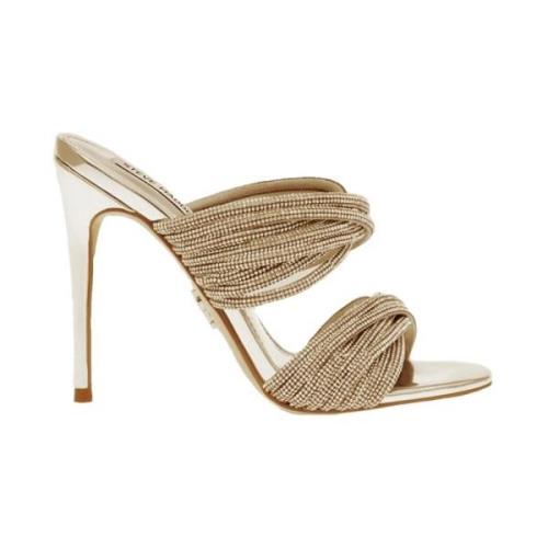 Steve Madden Gyllene Sandaler Beige, Dam