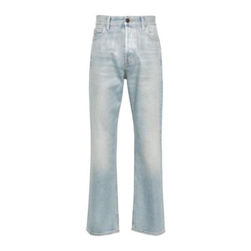 Haikure Klarblå Straight Leg Denim Jeans Blue, Herr