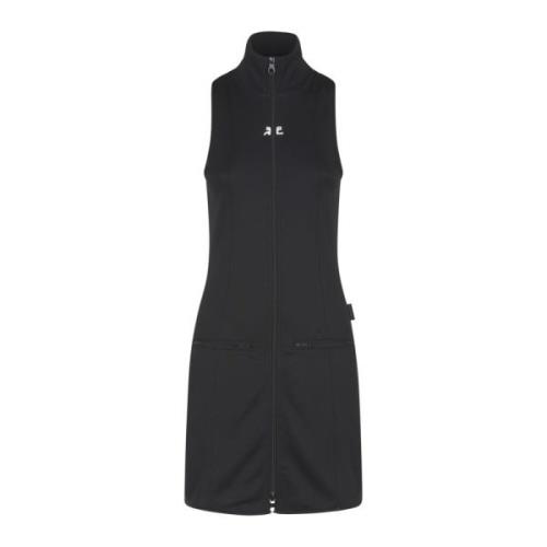 Courrèges Svart Interlock Tracksuit Klänning Black, Dam