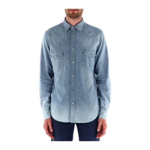 Jacob Cohën Blouses Shirts Blue, Herr