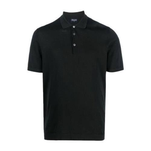 Drumohr Polo Shirts Black, Herr