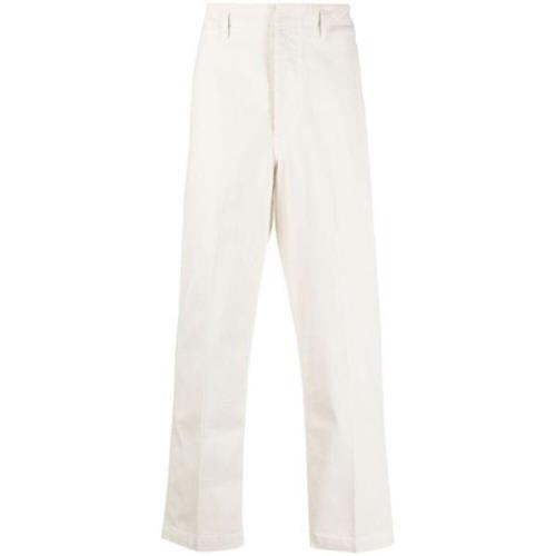 Lemaire Straight Trousers White, Herr