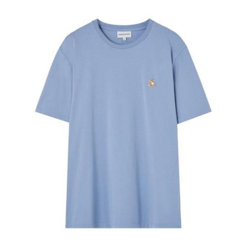 Maison Kitsuné Chillax Fox Patch Skjorta Blue, Herr