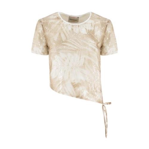 Ermanno Scervino T-Shirts Beige, Dam