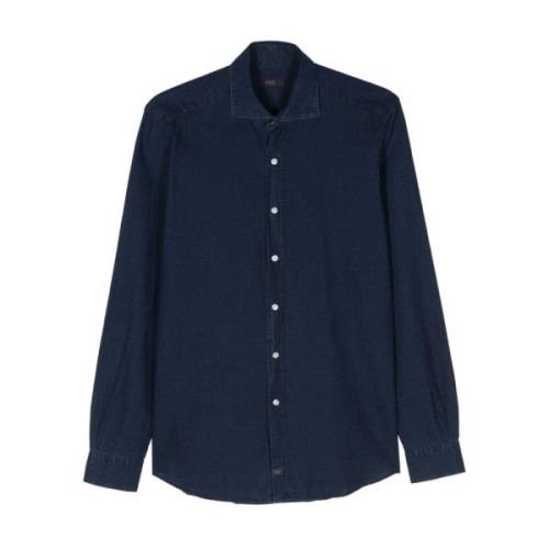 Fay Casual Shirts Blue, Herr