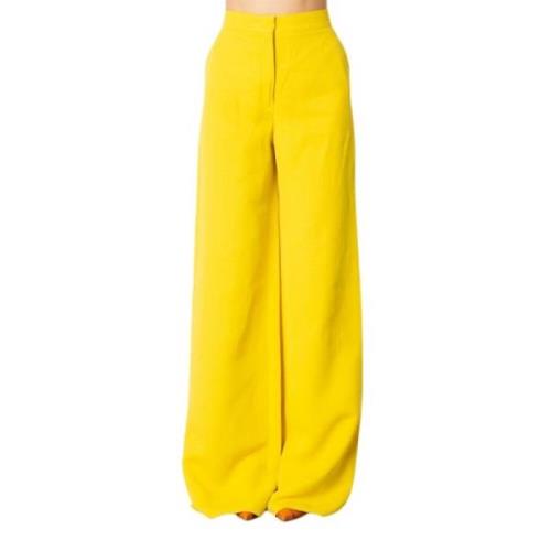 Max Mara Studio Trousers Yellow, Dam