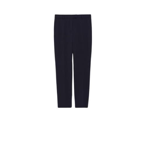 Max Mara Studio Slim-fit Trousers Blue, Dam