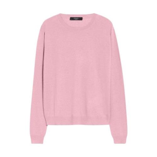 Max Mara Round-neck Knitwear Pink, Dam