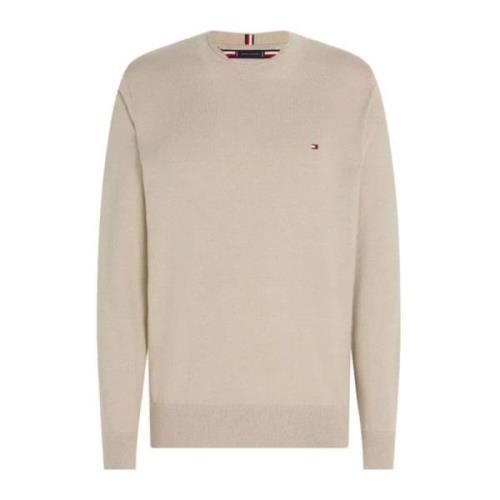 Tommy Hilfiger Round-neck Knitwear Beige, Herr