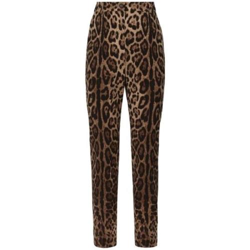 Dolce & Gabbana Slim-fit Trousers Brown, Dam