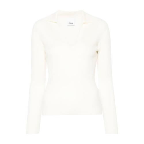 Allude V-neck Knitwear White, Dam