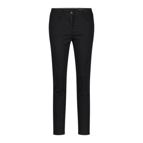 Luisa Cerano Skinny Trousers Black, Dam