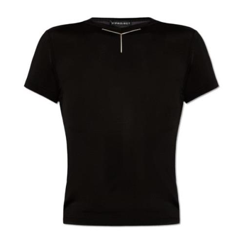 Y/Project T-shirt med logotyp Black, Dam