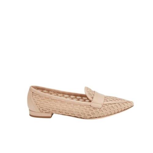 AGL Mesh Loafers för Moderna Kvinnor Beige, Dam