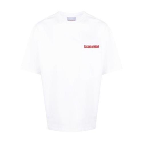 Bluemarble Broderad Logotyp Vit T-shirt White, Herr