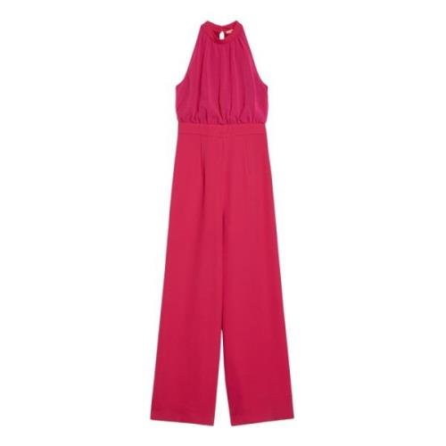 Pennyblack Envers Satin och Georgette Jumpsuit Pink, Dam