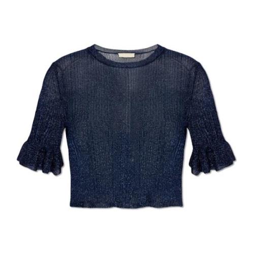 Ulla Johnson ‘Patti’ topp med lurex garn Blue, Dam