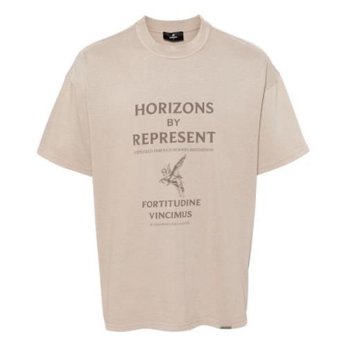 Represent T-Shirts Beige, Herr